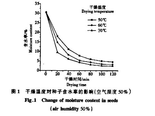 高溫干燥對白菜種子生命物質(zhì)破壞機理